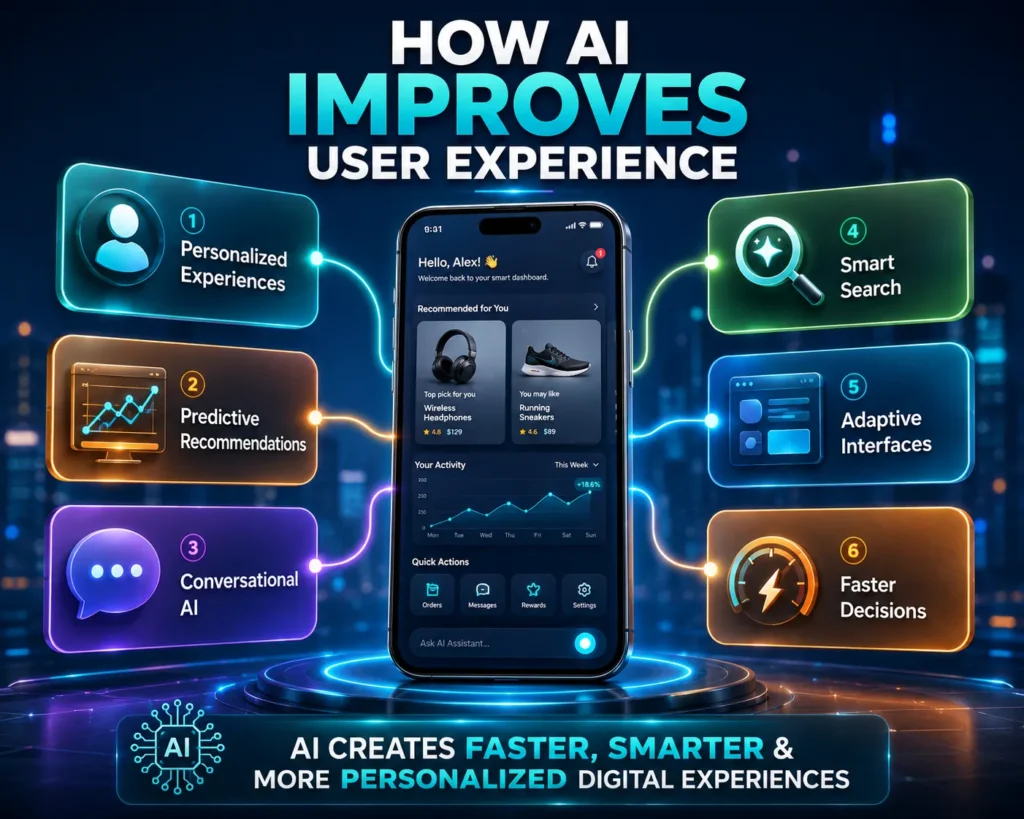 AI-powered user experience with personalization and predictive features