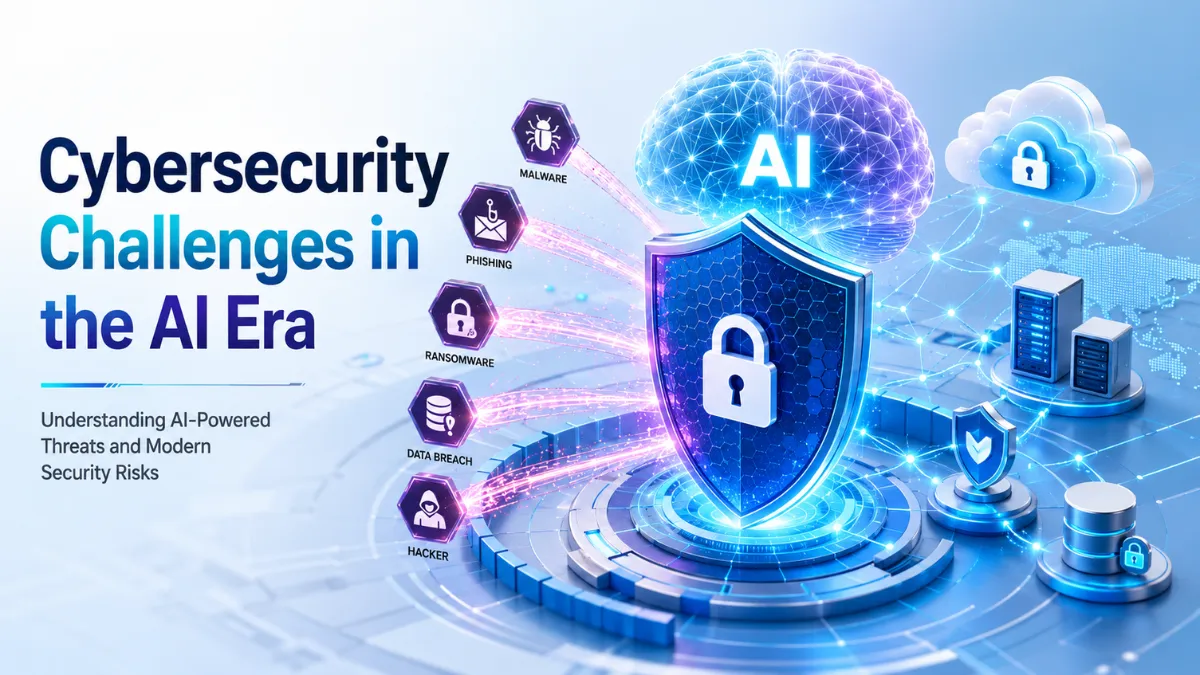 Cybersecurity challenges in the AI era infographic